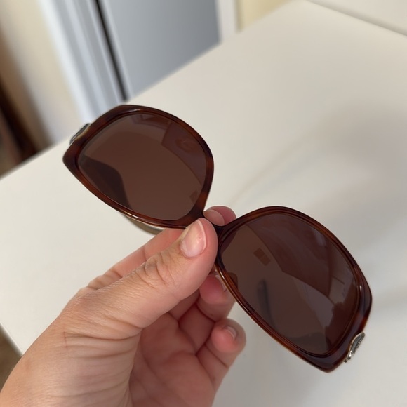 Brighton A Scroll In The Park Brown Tortoise Shell Silver Scrollwork Sunglasses - Picture 7 of 7